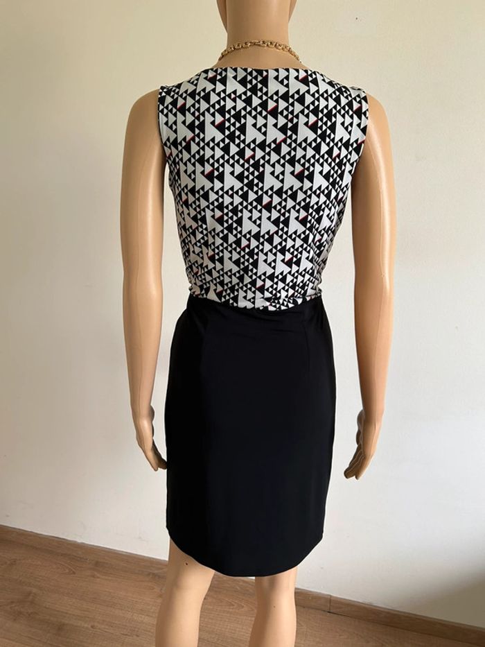 Robe noire et blanche sans manches Esprit taille française S jamais portée - photo numéro 7