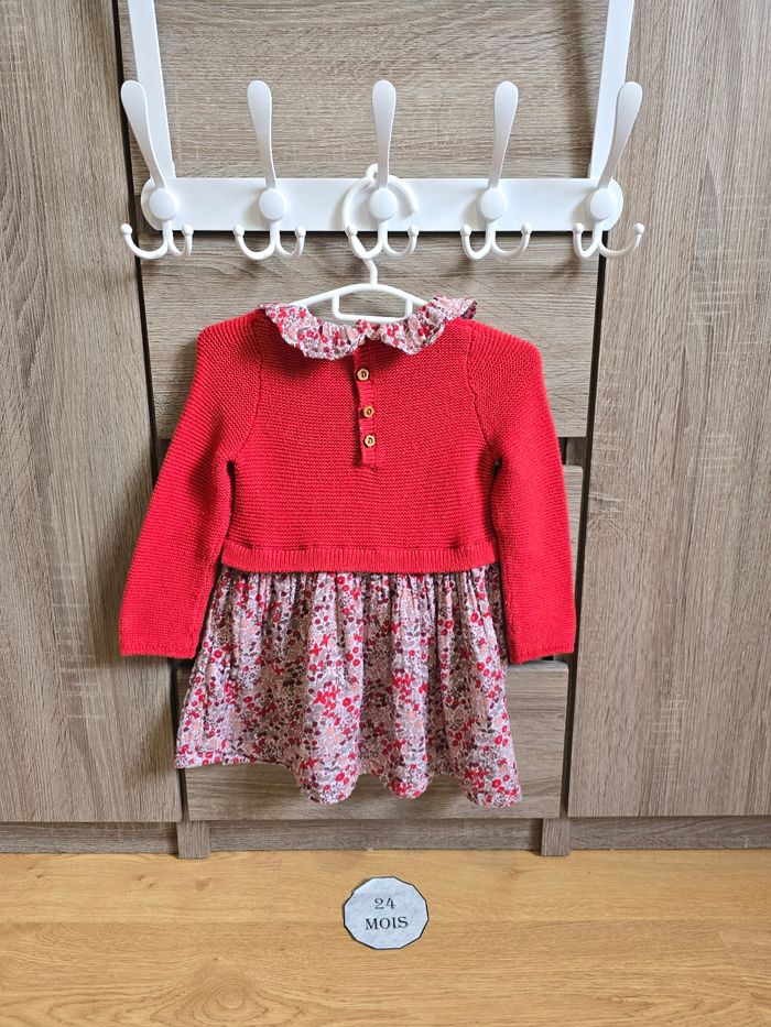 Vêtement Bébé Fille - Robe bi-matière - Sergent Major - 24 mois 86 cm - photo numéro 8