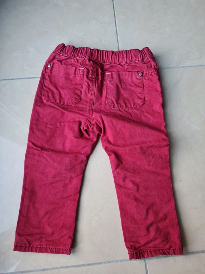 Pantalon bordeaux garçon 18m - photo numéro 3