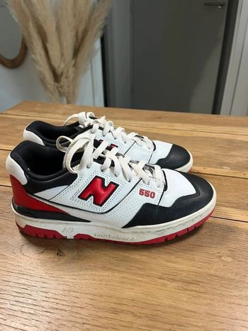 New Balance 550 White Red Black