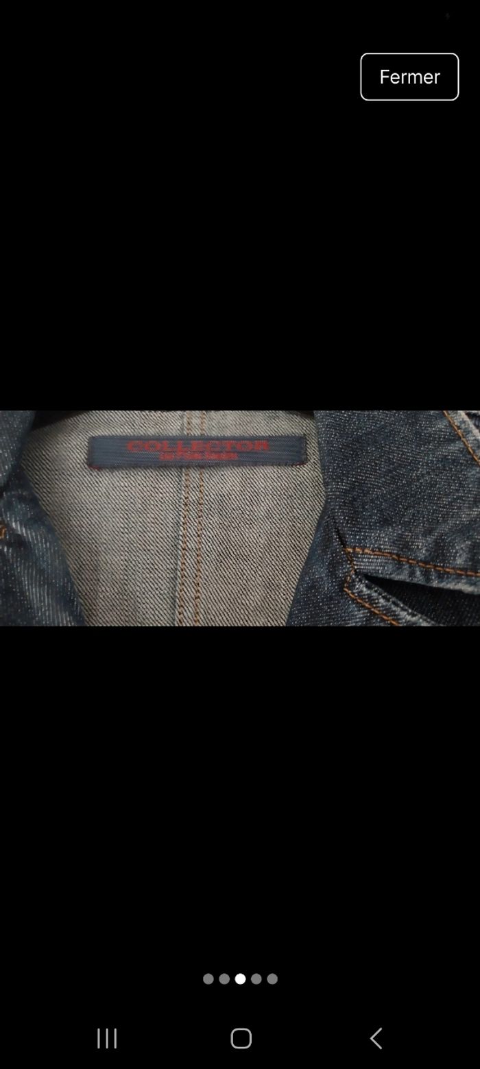Veste en jeans " les petites bombës " - photo numéro 3