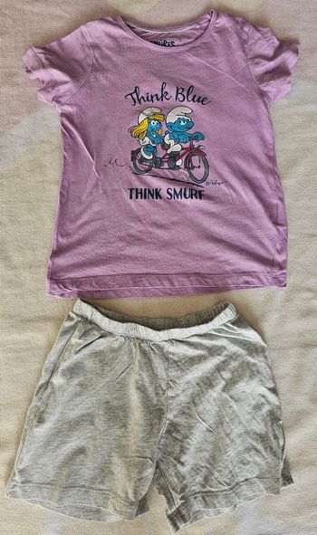 Pyjama  schtroumpfs 6 ans