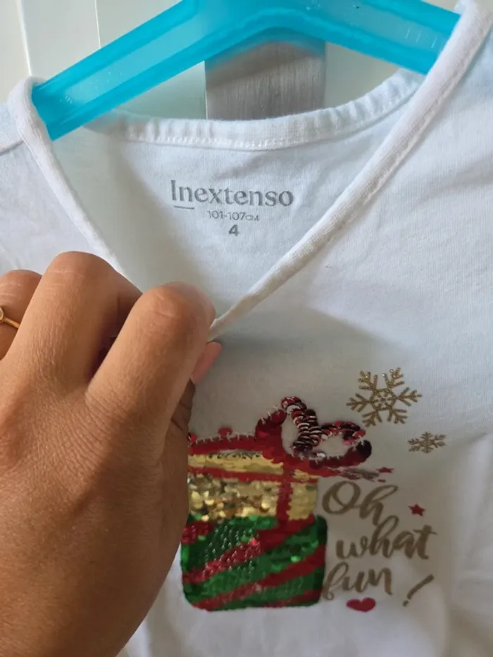 T-shirt manches longues taille 4ans inextenso - photo numéro 3