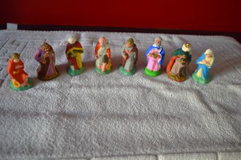 14 santons en argile