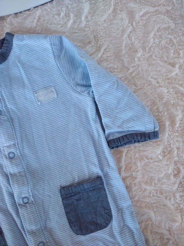 Pyjama grenouillère été léger Garçon 3 mois Kiabi 100% coton - photo numéro 4