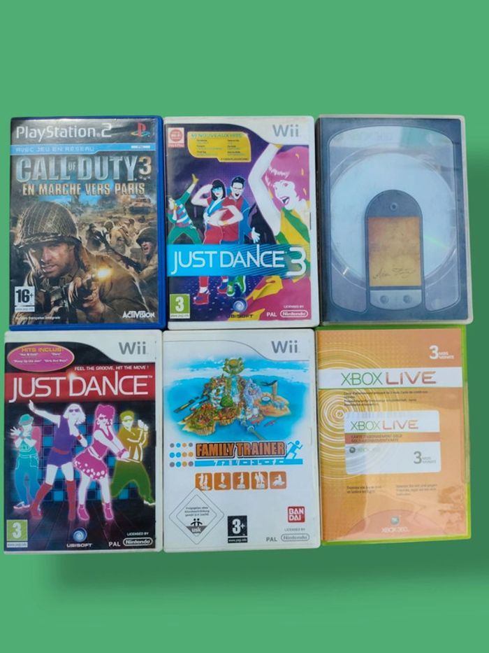 Lot divers jeux retrogaming wii xbox 360 PS2