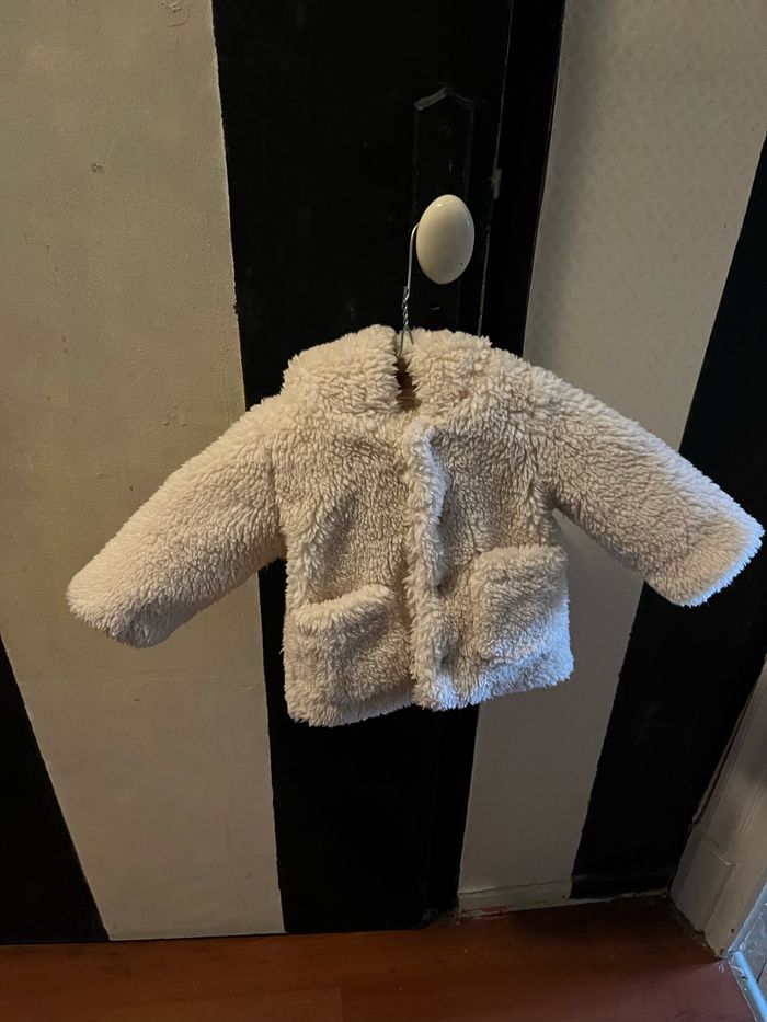 Veste en sherpa écrue mixte - photo numéro 3