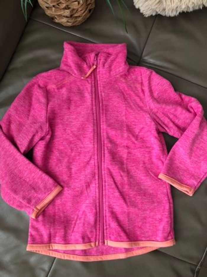 Veste  gilet polaire fushia fille Tissaia - photo numéro 2