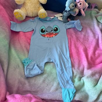 Grenouillere pyjamas mixte stitch neuf disney baby 12 mois