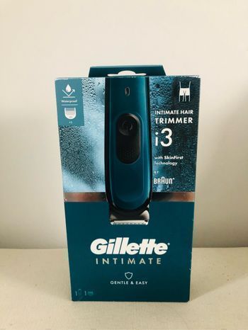 Gillette Intimate Tondeuse Intime rasoir Pour Homme I3, Pour Zone Intime Skinfirst Pour Homme, Étanche,