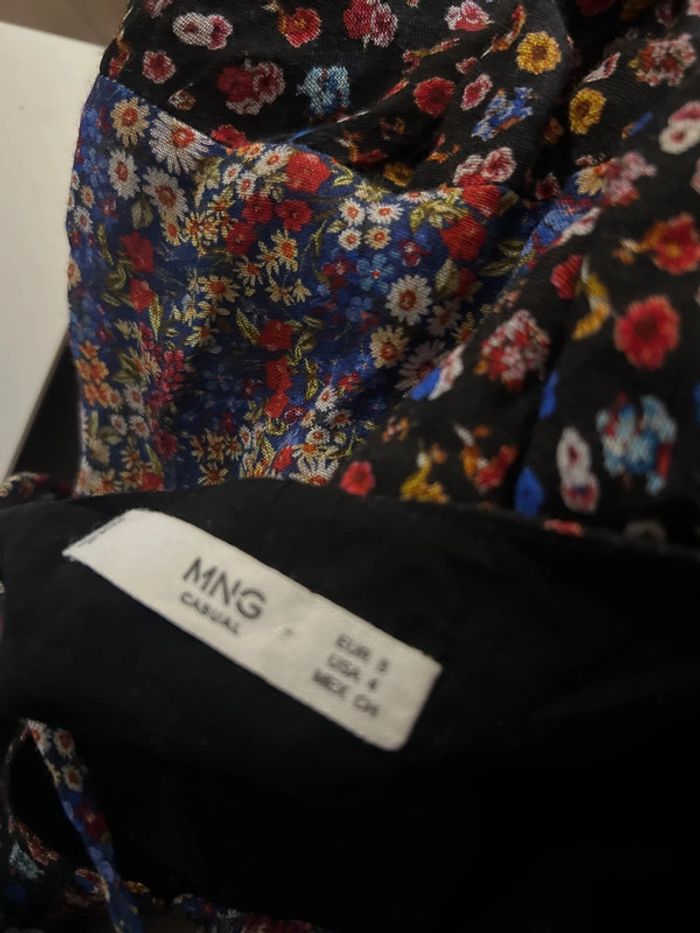 Sublime robe chic fleuri manches longues - taille S - neuve - photo numéro 4
