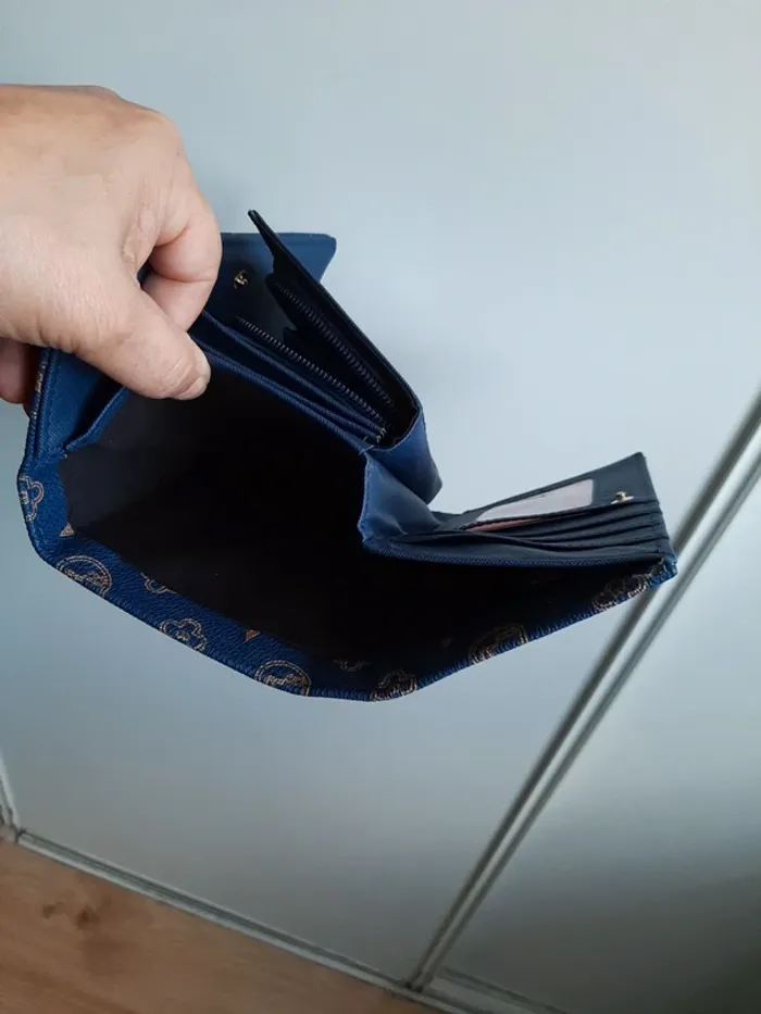 Grand porte feuille bleu tendance - photo numéro 6