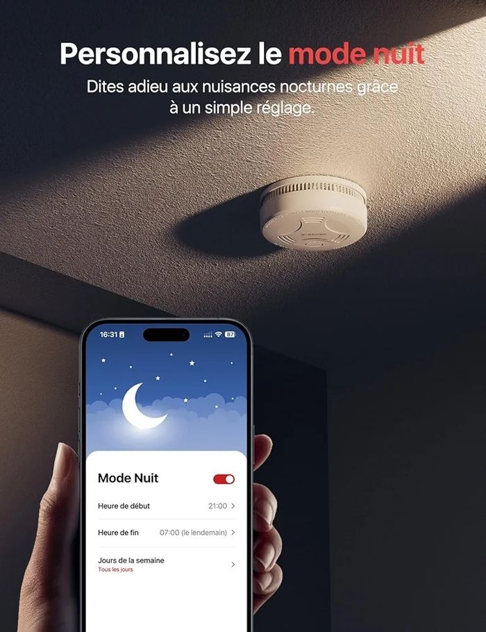 Détecteur de fumée connecté neuf - photo numéro 3