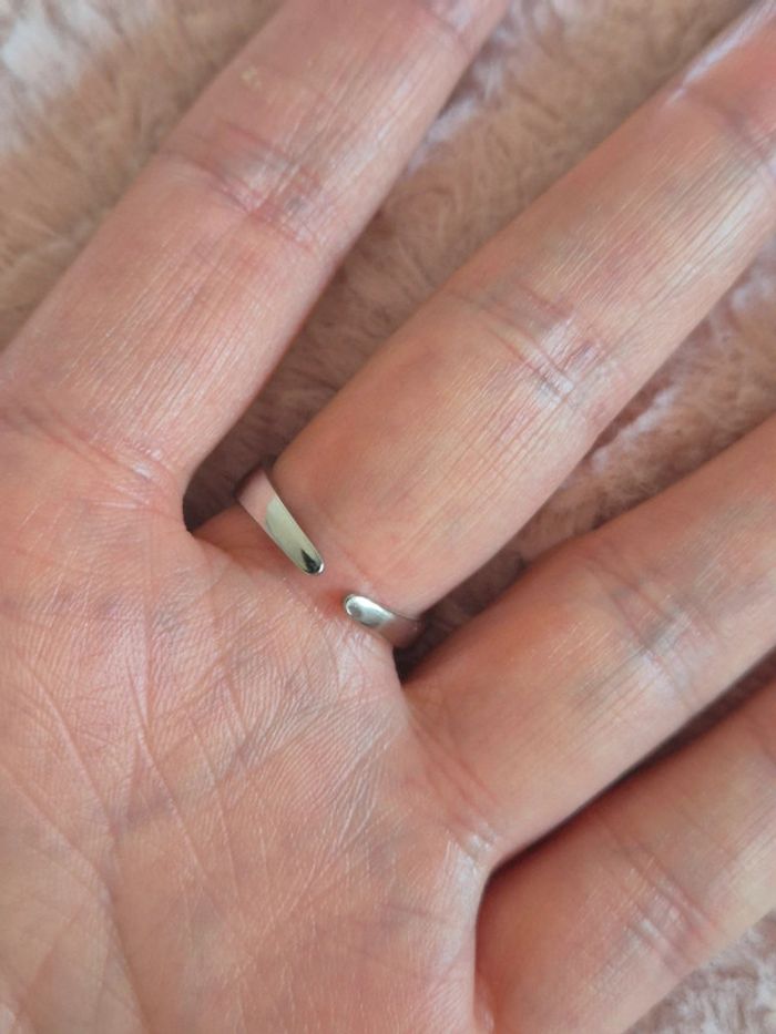 Jolie bague cœur en acier - photo numéro 5
