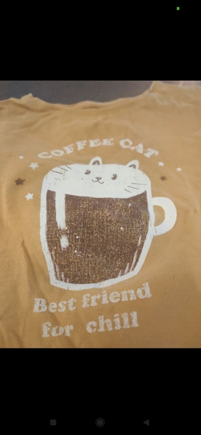 Tee shirt manches longues motif 4 ans - photo numéro 2