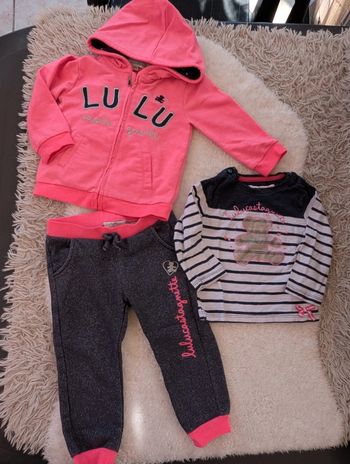 Ensemble lulu castagnette 18 mois fille