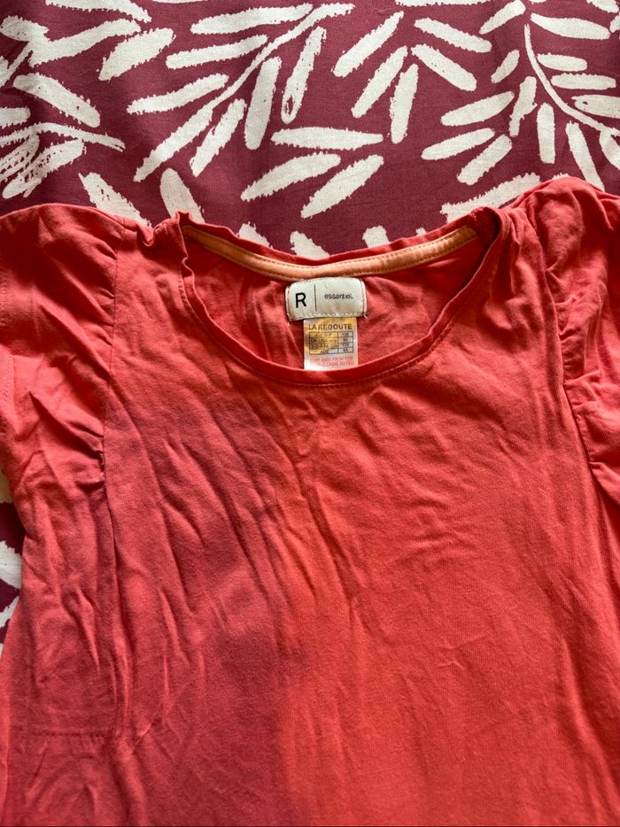 T shirt rose fille - photo numéro 2