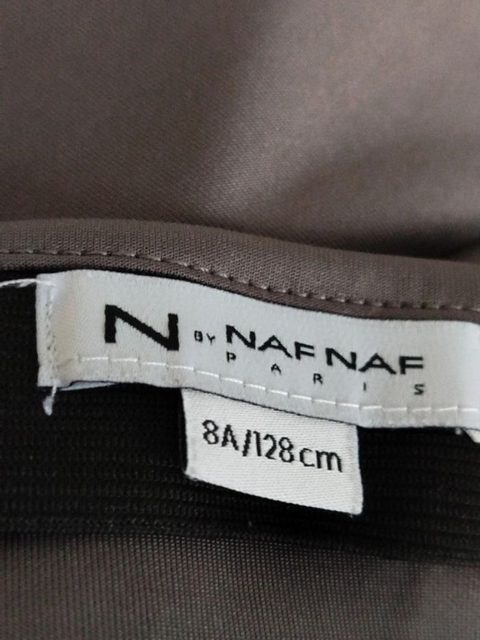 Jupe patineuse grise Naf Naf taille 8 ans - photo numéro 3