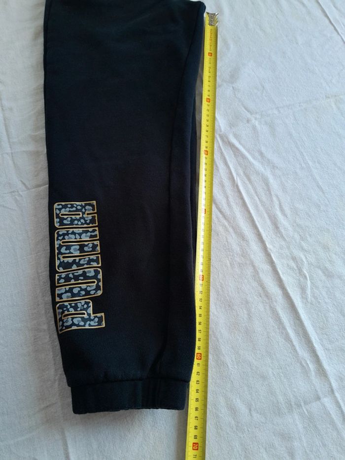 Beau pantalon de jogging imprimé doré et Puma - photo numéro 11