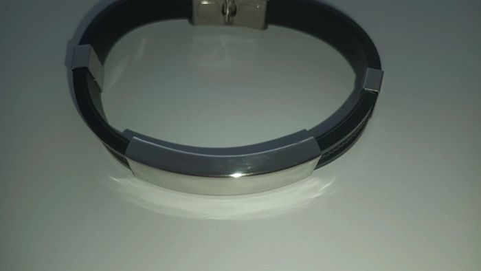 Bracelet homme silicone et acier - photo numéro 13