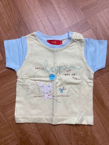 T-Shirt à manches courtes Tissaia 1 mois