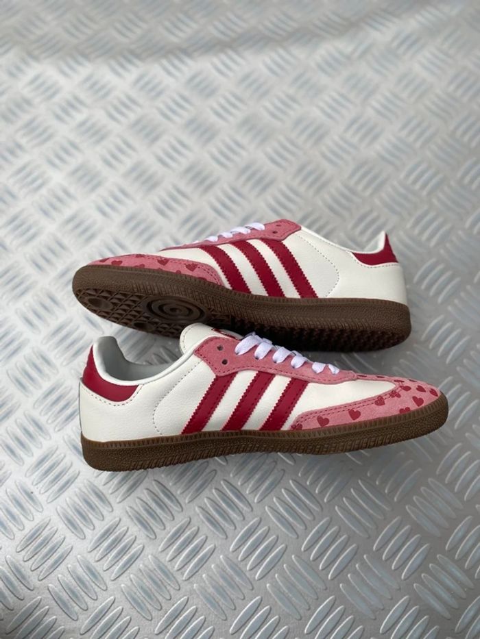 Adidas Samba OG X CDG Pink Hearts Rouge 37 - photo numéro 3