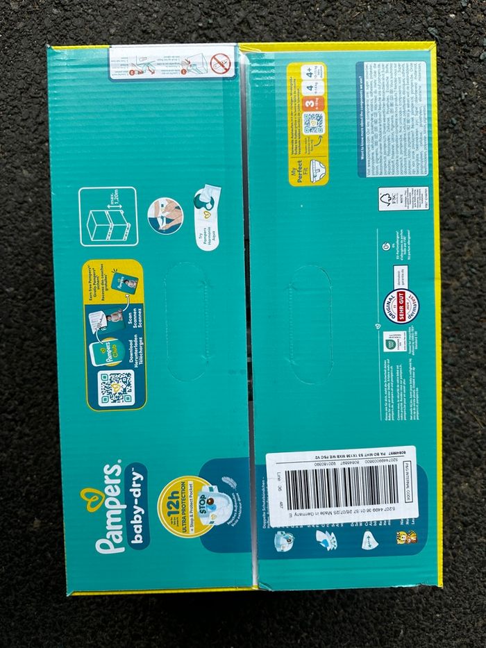Pampers maxi pack taille 4 - photo numéro 3