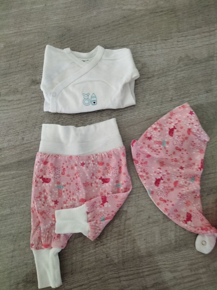 Ensemble pantalon, legging petit bavoir - photo numéro 2