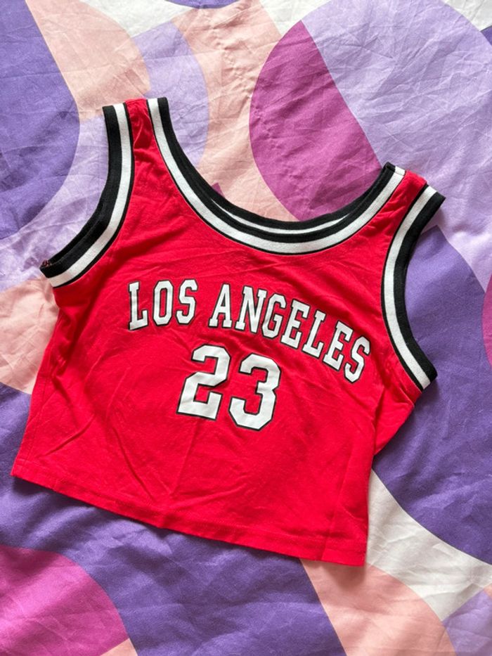 Croptop débardeur basketball Los Angeles M - photo numéro 3