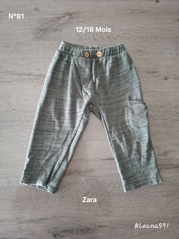 🌷N°81🌷Pantalon - Zara - 12/18 Mois🌷