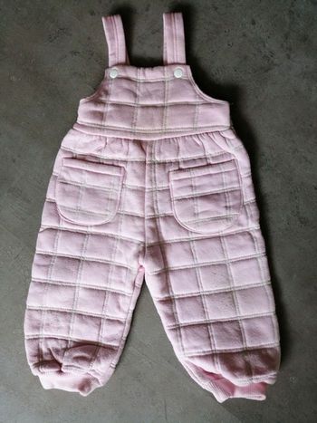 Salopette 6 mois matelassée rose