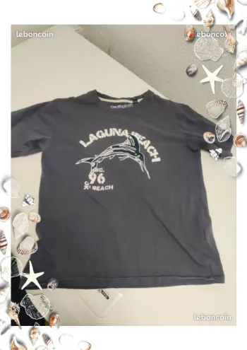 Tee shirt bleu Okaïdi 12 ans