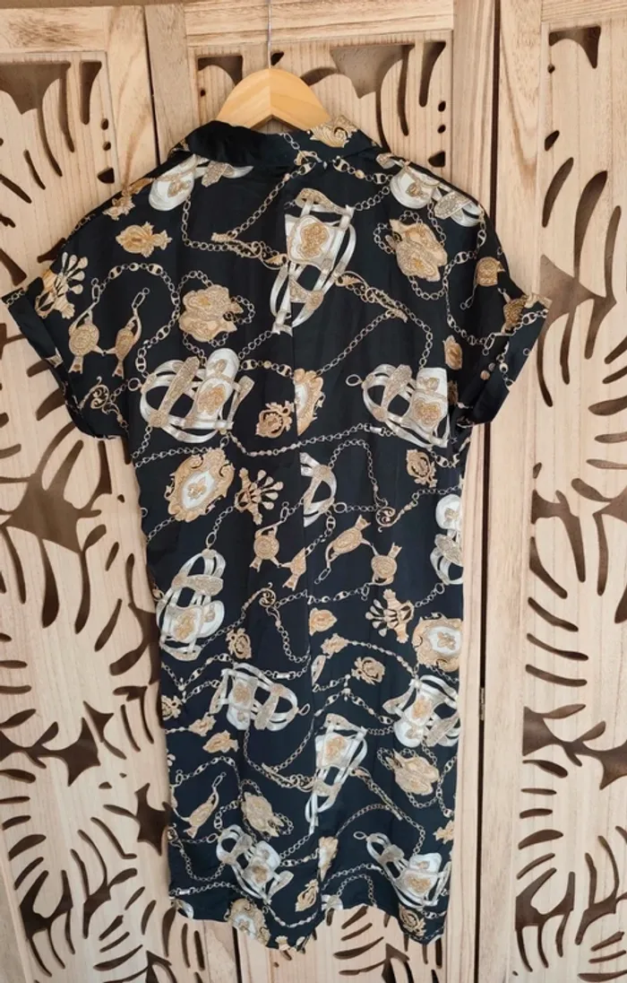 Robe col chemise imprimée chaines T S/ M Fashion - photo numéro 7