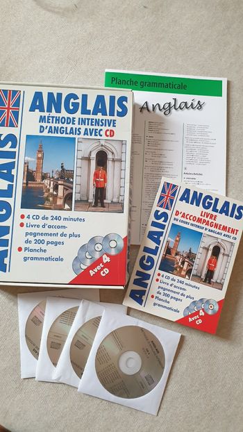 Pack complet livre et CD-ROM cours anglais méthode intensive