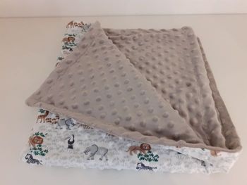 Très petite couverture pour bébé Safari Sable  65x70cm (R9/2024)