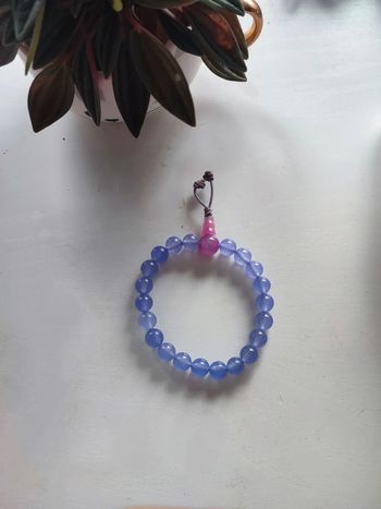 Bracelet perles améthyste violet