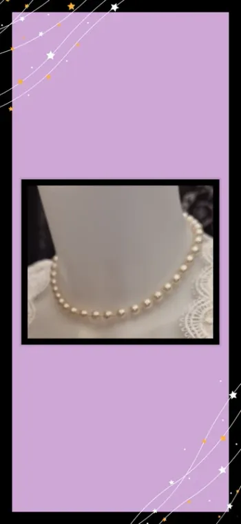 💎 Collier perles ras de cou 💎