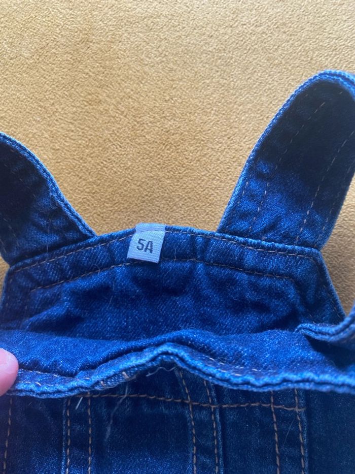 Salopette robe en jean 5 ans - photo numéro 3