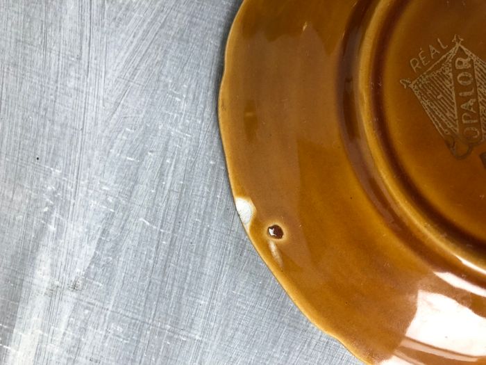 Vintage lot de 4 tasses et soucoupes avec défauts Lunéville Louis XV Honey - photo numéro 8