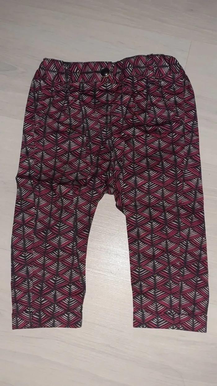 Pantalon à imprimé bazin