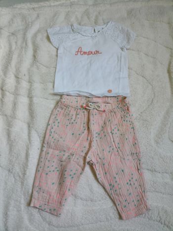 Ensemble t-shirt manches courtes et pantalon léger