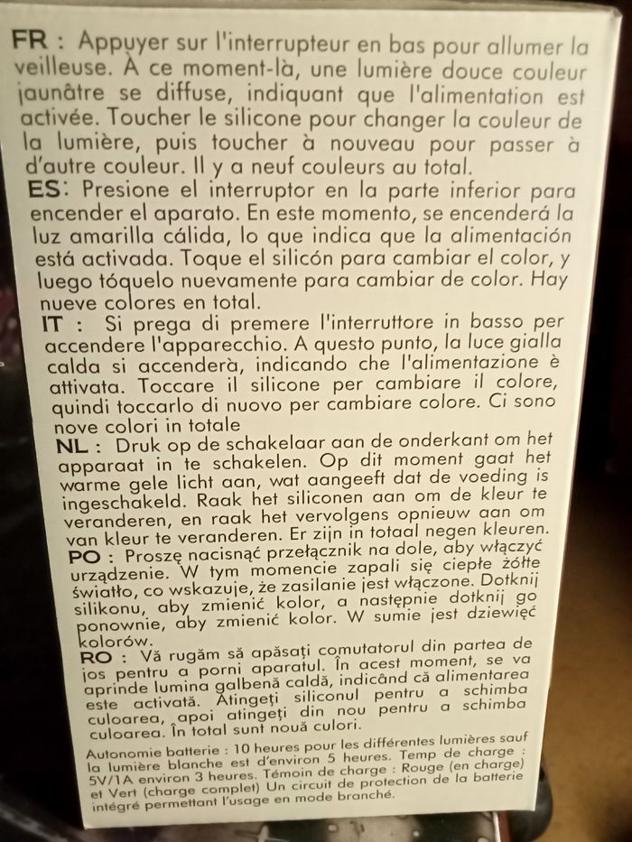 Veilleuse ,Lapin, 3D en Silicone, pour enfants - photo numéro 2