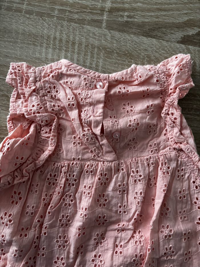 Robe dentelle rose pale MES Petits Cailloux t.3m - photo numéro 3