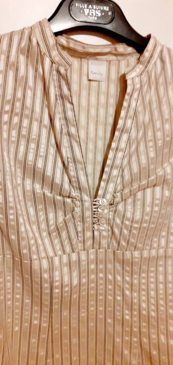 Blouse dorée Camaïeu taille 36 - photo numéro 3