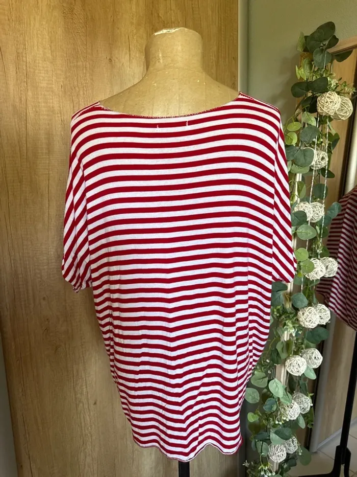 TEE shirt manches courtes avec inscription mademoiselle en baskets femme - photo numéro 3