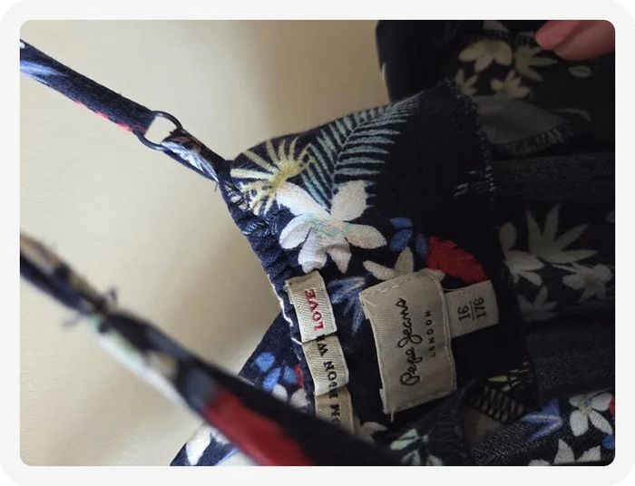 combi short Pepe Jeans marine taille 16 ans - photo numéro 5