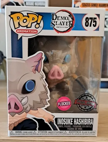 Funko Pop Inosuke Hashibira flocked