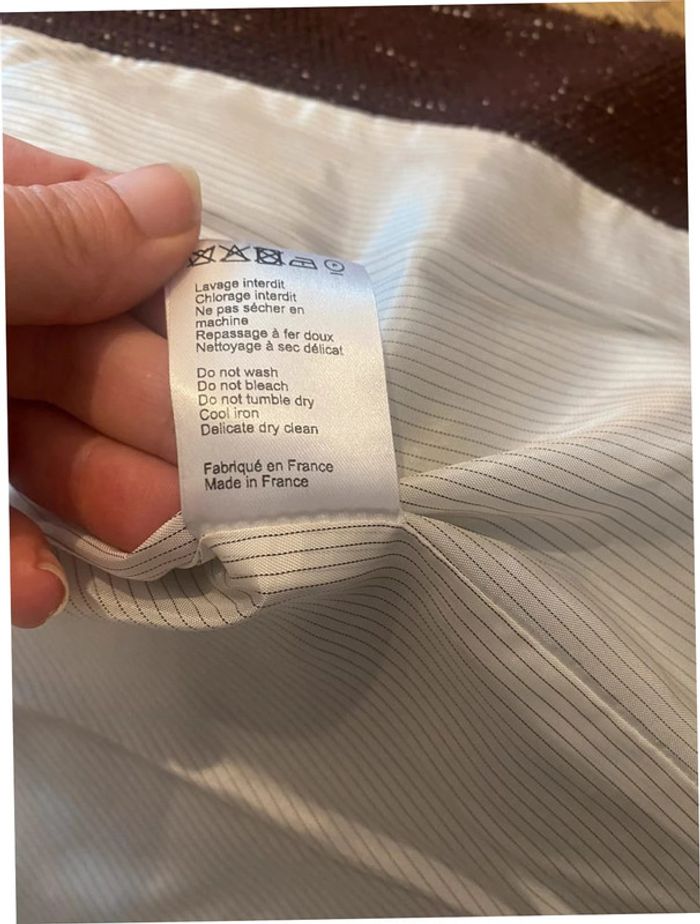 Veste courte bordeaux Berenice taille 38 - photo numéro 6