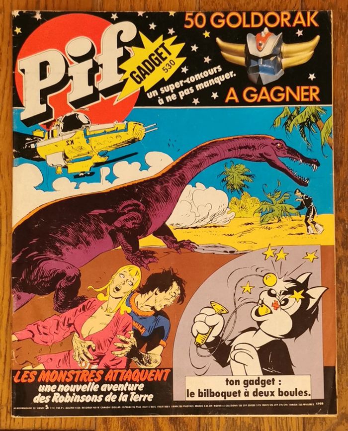 Ancien magazine pif avec goldorak 1979 vintage