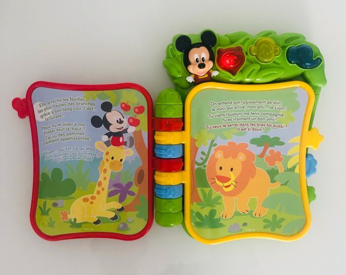 Clementoni Disney le livre de la jungle de Baby Mickey 6-36 mois interactif éducatif lot SOP77 - photo numéro 2